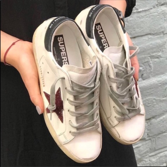 Golden Goose Shoes - NIB GOLDEN GOOSE RED GLITTER STAR SIZES 39